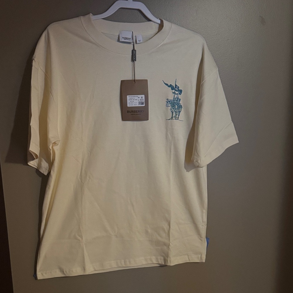 Burberry Beige Graphic Short Sleeve Tee